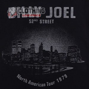 Vintage 1979 Billy Joel 52Nd Street North American Tour Shirt 2