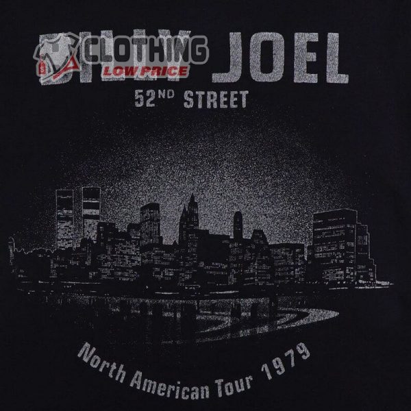 Vintage 1979 Billy Joel 52Nd Street North American Tour Shirt
