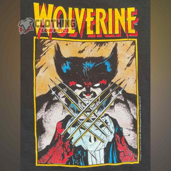 Vintage 1989 Marvel Comics Wolverine Shirt, Retro Marvel Shirt, Marvel Trending Merch, Marvel Fan Shirt, Marvel Fan Gift
