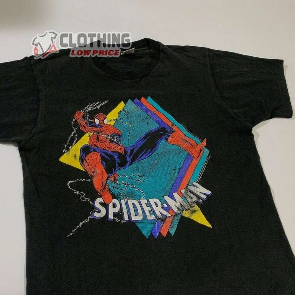Vintage 1991 SpiderMan T-Shirt, Marvel Movie Shirt, Cartoon Film Retro, Spiderman Fan Shirt, Spiderman Tee Gift