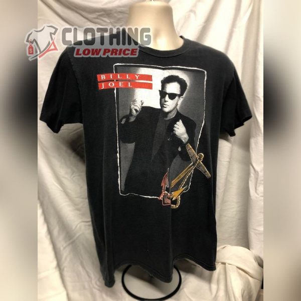 Vintage 80S Billy Joel 89 90 Storm Front Tour T Shirt