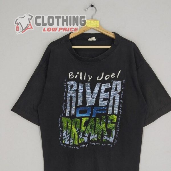 Vintage 90S 1993 Billy Joel River Of Dreams American Singer Music Promo T-Shirt