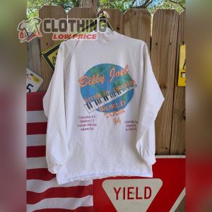 Vintage 90S Billy Joel River Of Dream 1994 World Tour Long Sleeves Shirt 2