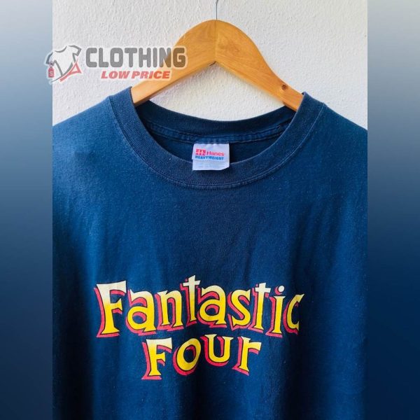Vintage 90S Marvel Fantastic Four Fictional Superhero Shirt, Cartoon Movie Marvel Merch, Marvel Fan Shirt, Marvel Tee Gift