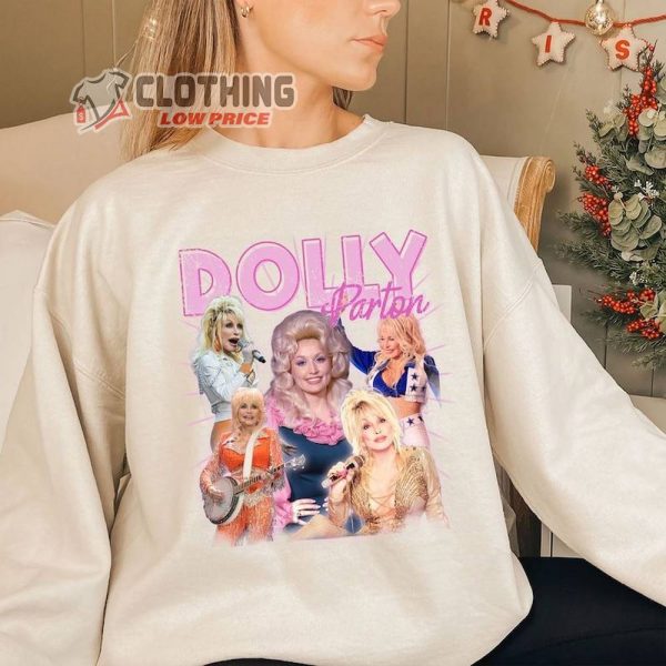 Vintage Dolly Parton Shirt, Dolly Parton Sweatshirt, Dolly Parton Tour Merch, Pink Dolly, Dolly Parton Fan Gift