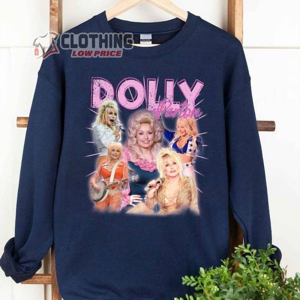 Vintage Dolly Parton Shirt, Dolly Parton Sweatshirt, Dolly Parton Tour Merch, Pink Dolly, Dolly Parton Fan Gift