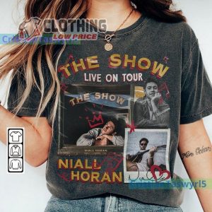Vintage Niall Horan The Show Live On Tour 2024 Shirt Bootleg Retro Music Art Graphic Sweatshirt 3