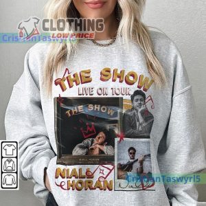 Vintage Niall Horan The Show Live On Tour 2024 Shirt Bootleg Retro Music Art Graphic Sweatshirt 4