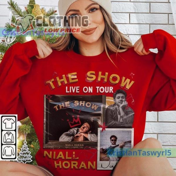 Vintage Niall Horan The Show Live On Tour 2024 Shirt, Bootleg Retro Music Art Graphic Sweatshirt