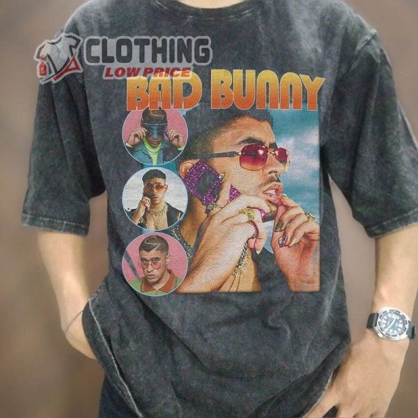 Vintage Wash Bad Bunny T-Shirt, Vintage Bad Bunny Oversize T-Shirt