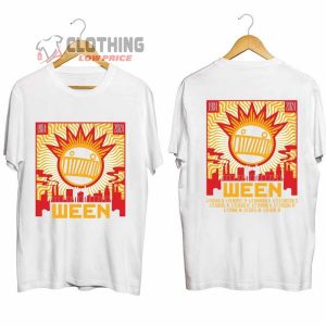 Ween 40 Years Of Ween Tour Merch Ween 2024 Tour Shirt Ween Band Fan Tee Ween Tour 2024 Setlist T Shirt 1