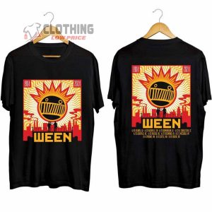 Ween 40 Years Of Ween Tour Merch Ween 2024 Tour Shirt Ween Band Fan Tee Ween Tour 2024 Setlist T Shirt 2
