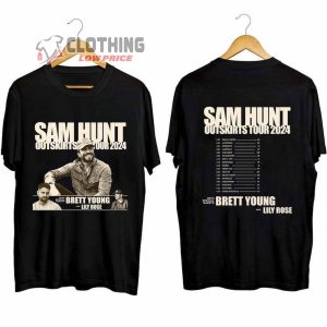 Sam Hunt 2024 Outskirts Tour Shirt, Sam Hunt Sweatshirt, Sam Hunt Country Music 2024 Hoodie, Outskirts 2024 Fan Gift