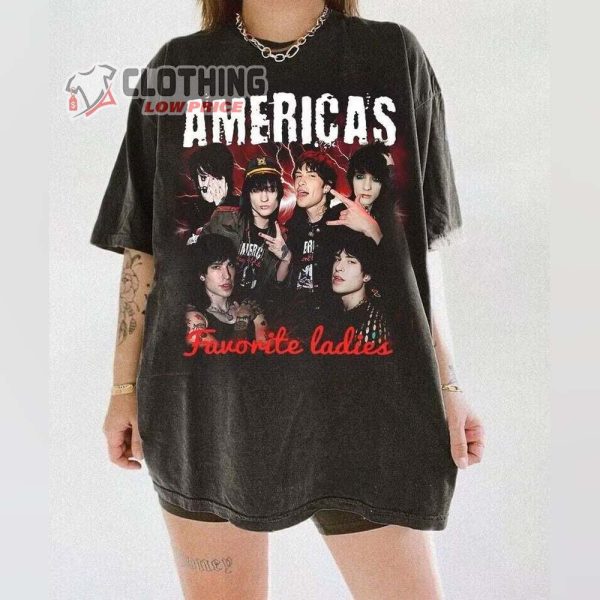 AmericaS Favorite Ladies T-Shirt, The Tinas Inspired Shirt, Featuring Jake Webber & Johnnie Guilbert Tee Gift