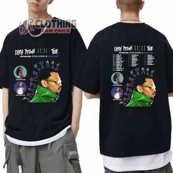 Chris Brown 2024 Tour Merch, Chris Brown 11 11 Tour Shirt, Chris Brown Fan Shirt, Chris Brown Tee Gift