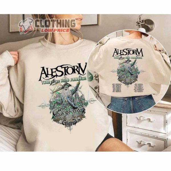 Alestorm Tour Of The Dead Marauder 2024 Shirt, Alestorm Band Shirt, Alestorm 2024 Concert Shirt, Tour Of The Dead Fan Gift