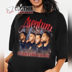 2024 Aventura Tour Shirt, Cerrando Ciclos T- Shirt, aventura albums Graphic T- Shirt, aventura Concert Merch
