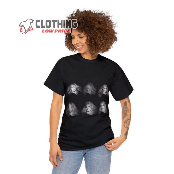 Adele Black And White Unisex Heavy Cotton Tee