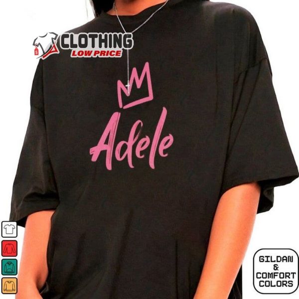 Adele The Queen, Pink Crown And Adele Sweatshirt For Fan, Adele 2024 Album Hoodie