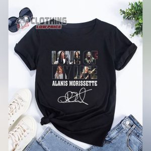 Alanis Morissette Signatures Shirt Alanis Morissette Tour 2024 Shirt Alanis Morissette Fan Gift