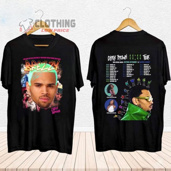 Breezy Chris Brown Merch, Chris Brown 11 11 Tour 2024 Shirt, Chris Brown 2024 Concert Tickets T-Shirt