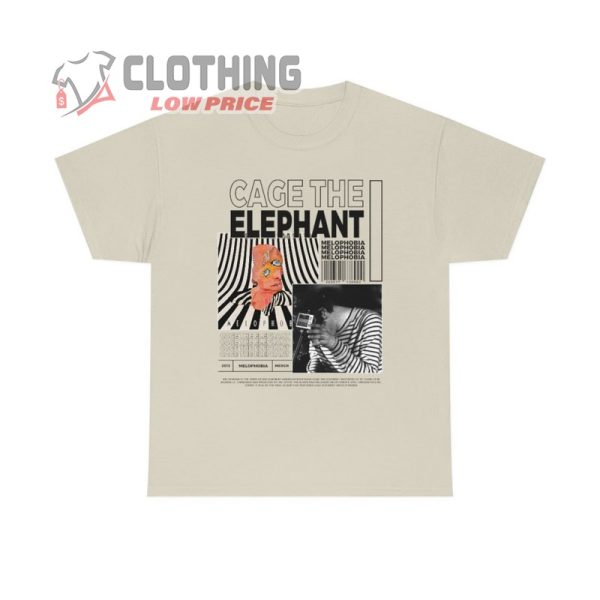 Cage The Elephant Shirt, Cage The Elephant Tour Shirt, Cage The Elephant Album Covers Merch