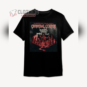 Cannibal Corpse European Tour 2024 With Municipal Waste And Immolation Unisex T Shirt