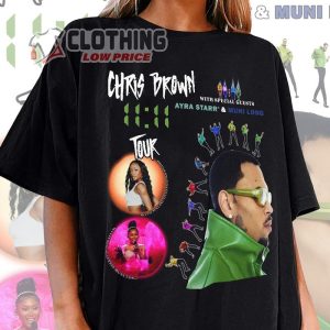 Chris Brown 1111 Tour 2024 Shirt, Chris Brown 2024 Concert Shirt, 11 11 Tour 2024 Shirt, Chris Brown Fan  Merch