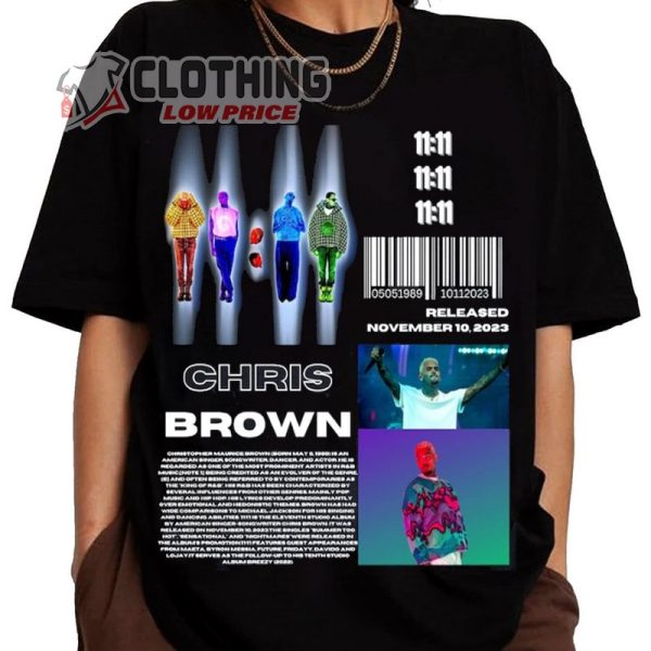 Chris Brown 1111 Tour 2024 Shirt, Chris Brown 2024 Concert Shirt, Chris Brown Fan Shirt, 11 11 Tour 2024 Merch