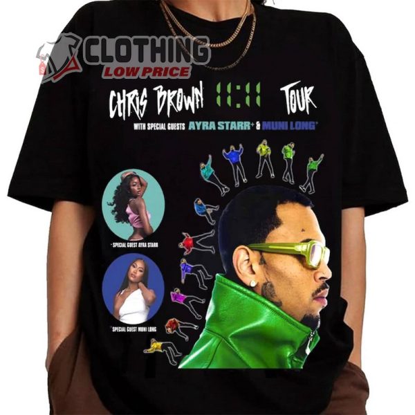 Chris Brown 1111 Tour 2024 Shirt, Chris Brown Setlist 2024 Shirt, Chris Brown 2024 Concert Shirt