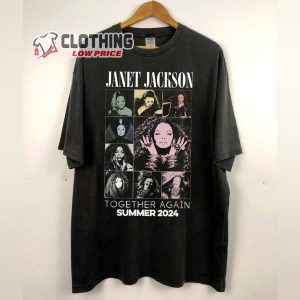 Classic 90S Janet Jackson Together Again Music Tour 2024 Shirt, Janet Jackson Concert Tee