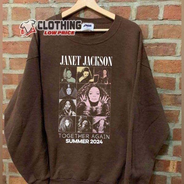 Classic 90S Janet Jackson Together Again Music Tour 2024 Shirt, Janet Jackson Concert Tee