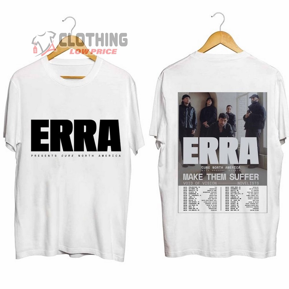 Erra Cure North American Tour 2024 Merch, Erra Tour Dates 2024 ...