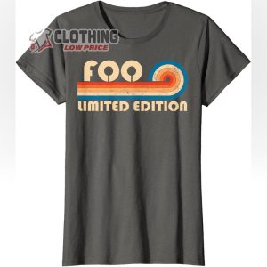 FOO Surname Retro Vintage 80s 90s Birthday Reunion T Shirt 1