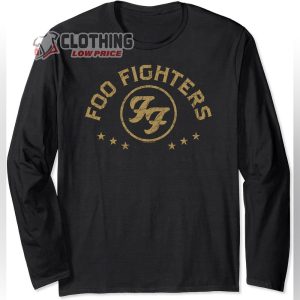 Foo Fighters Logo Rock Music by Rock Off Long Sleeve T-Shirt