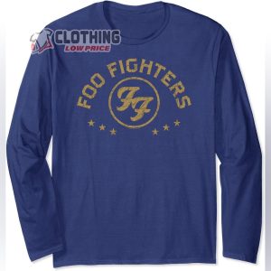 Foo Fighters Logo Rock Music by Rock Off Long Sleeve T Shirt 2