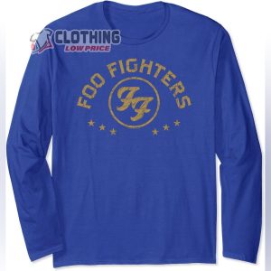 Foo Fighters Logo Rock Music by Rock Off Long Sleeve T Shirt 4