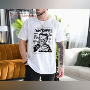 Foo Fighters Logo Rock Music by Rock Off Music Tour 2024 T Shirt 1