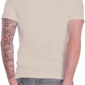 Foo Fighters Mens UFO Planes Slim Fit T Shirt Natural 3