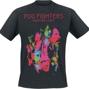 Foo Fighters Mens Wasting Light Slim Fit T Shirt Black 1