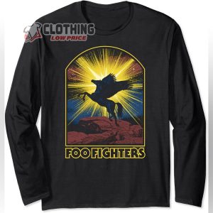 Foo Fighters Pegasus Rock Music by Rock Off Long Sleeve T Shirt 2