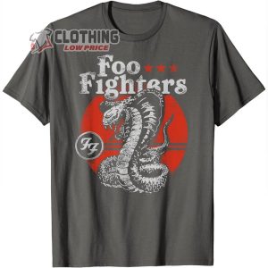 Foo Fighters Red Snake Rock Music by Rock Off T Shirt 1