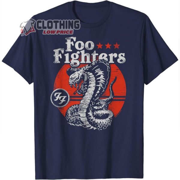 Foo Fighters Red Snake Rock Music by Rock Off T-Shirt