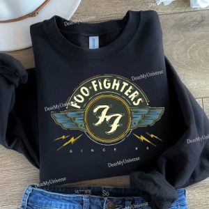 Foo Fighters Shirt, 90’S Rock Band Shirt, Dave Grohl Shirt, Foo Fighters Music Rock Band Merch