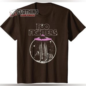 Foo Fighters Spaceship Rock Music by Rock Off T Shirt 2