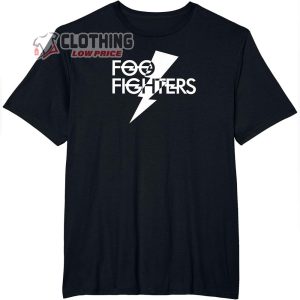 Foo Fighters White Foo Bolt Music Tour 2024 T-Shirt