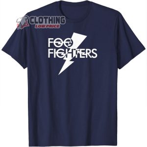 Foo Fighters White Foo Bolt Music Tour 2024 T Shirt 3