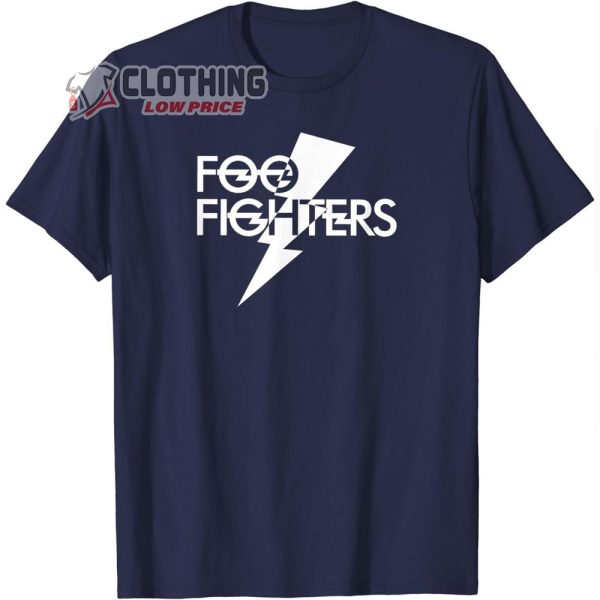 Foo Fighters White Foo Bolt Music Tour 2024 T-Shirt