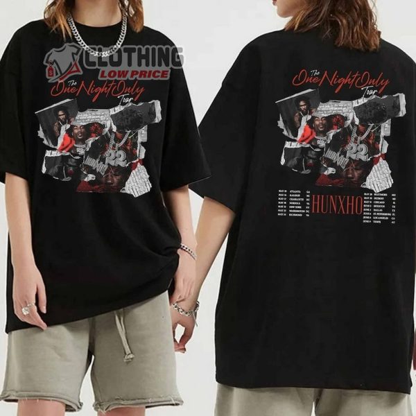 Hunxho The One Night Only Tour 2024 Merch, Hunxho Song Shirt, Hunxho Tour Dates 2024 T-Shirt