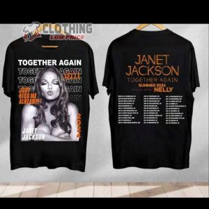 Jackson Music Tour Shirt 2024, Janet Jackson Summer Music Tour 2024